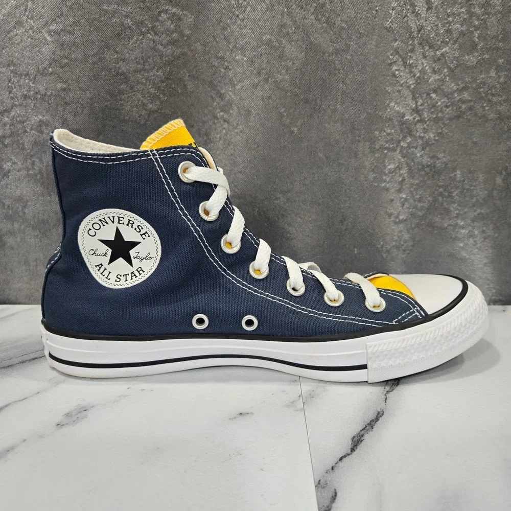 Converse Chuck Taylor High Top W 8 M 6 Michigan Wolverines Navy Yellow Sneaker